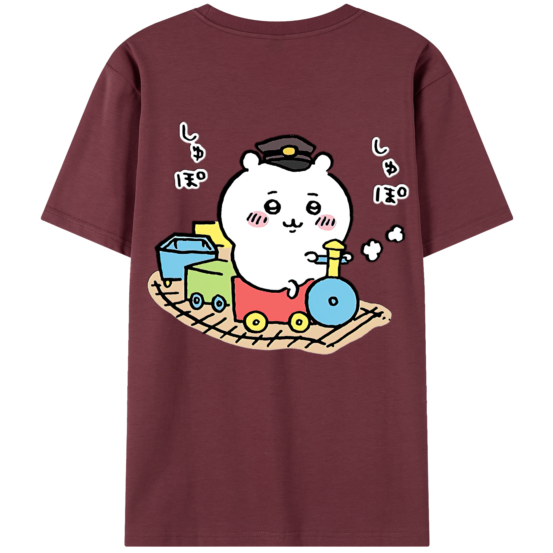 （画像用） ちいかわ ちいかわ Chii-kawa chiikawa 綿100％半袖Tシャツ（背面プリント）